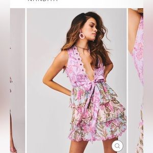 Hemant & Nandita Asia Tied Up short dress